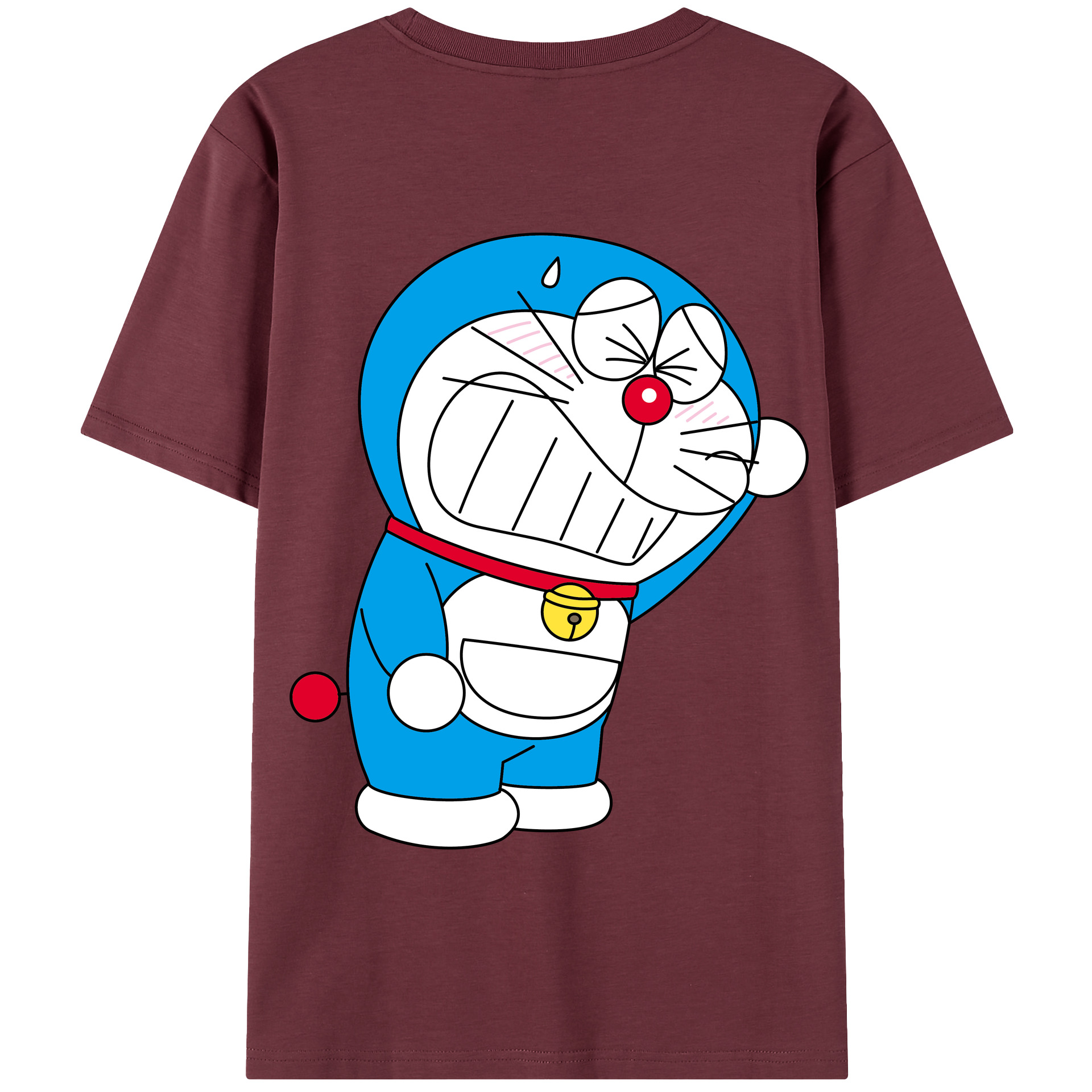 （画像用） ドラえもん Doraemon 綿100％半袖Tシャツ（背面プリント）